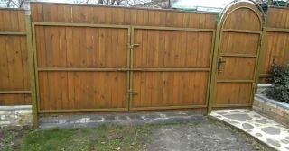 Купить распашные ворота деревянные Смоленск, цена от 2761 руб.